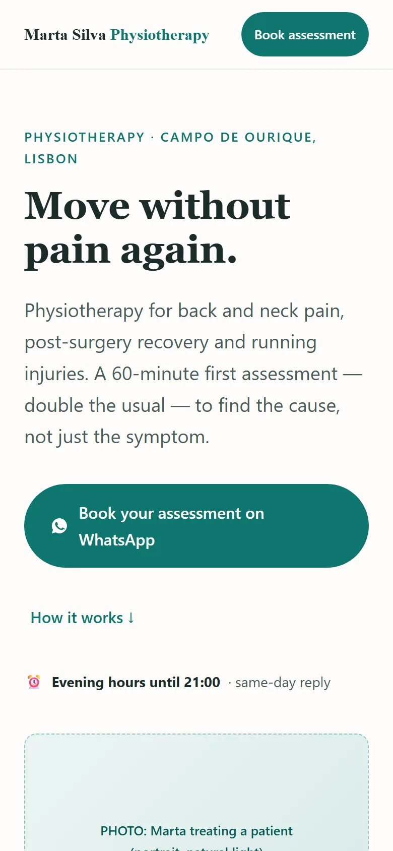 The same website, flawless on mobile
