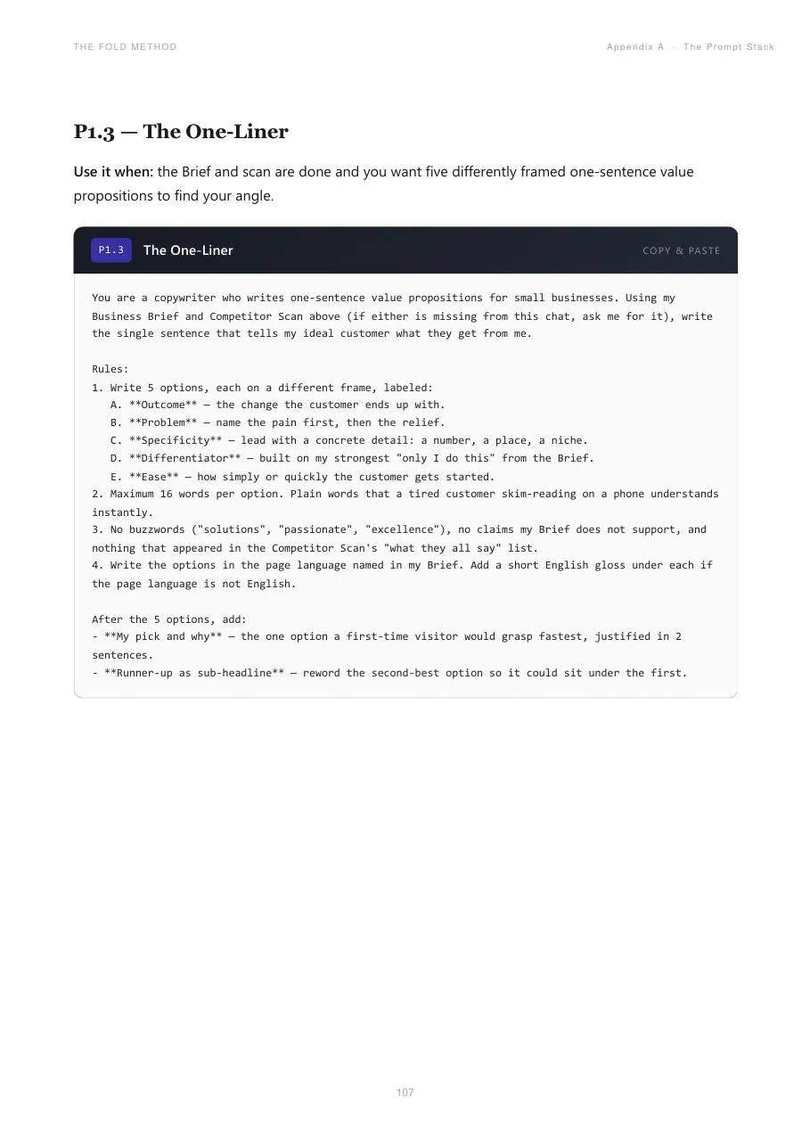Sample spread: checklists
